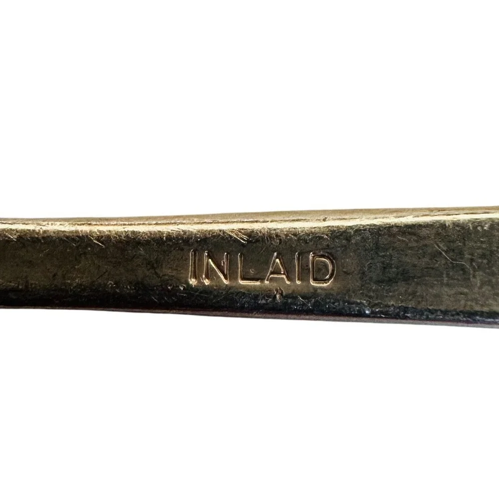 International Deep Silver Inlaid Spoon 